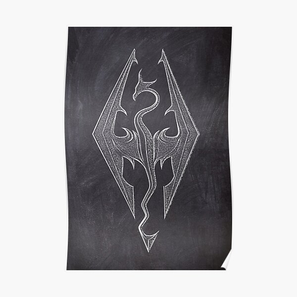 Chalk Dragon Spiritit Poster