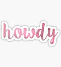 howdy watercolor Sticker