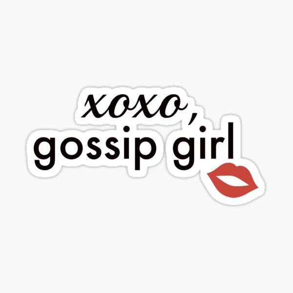 Diseño de Gossip Girl Pegatina