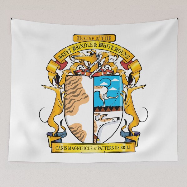 Item preview, Greyhound Heraldry: Greyt Brindle & White Hound designed and sold by RichSkipworth.