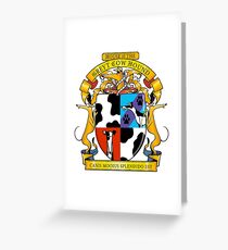 Greyhound Heraldry: Greyt Cow Hound Carte de vœux