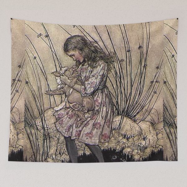 Item preview, Alice and the piglet - Alice in Wonderland - Arthur Rackham designed and sold by Vintage Designs +.