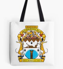 Greyhound Heraldry: Greyt Dark Brindle Hound Tote Bag