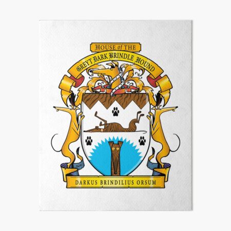Aperçu de l'œuvre Greyhound Heraldry: Greyt Dark Brindle Hound créée et vendue par RichSkipworth.
