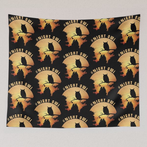Item preview, Night owl gift eagle owl party nocturnal designed and sold by art-i-fex.