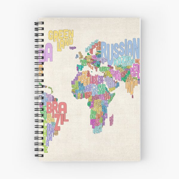 Item preview, Text Map of the World Map designed and sold by ArtPrints.
