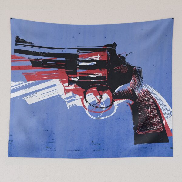 Item preview, Magnum Revolver on Blue designed and sold by ArtPrints.
