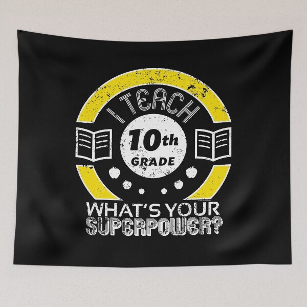 Item preview, I Teach 10th Grade Teacher Super Teacher designed and sold by shoppzee.
