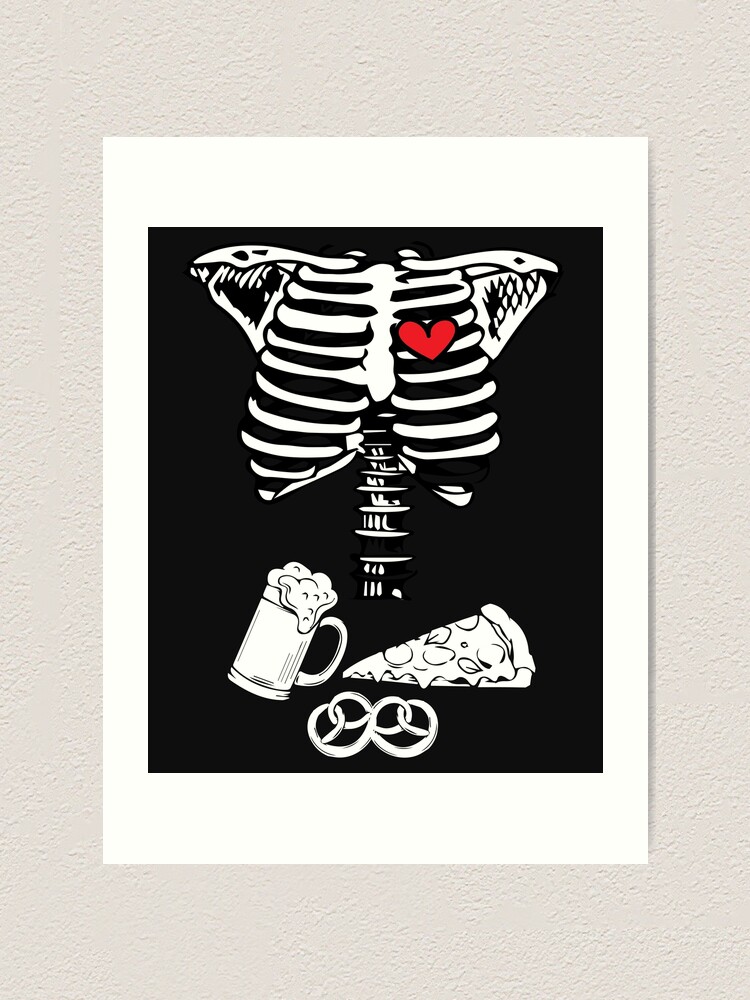 Skeleton ribcage Halloween Greeting Card by tarek25