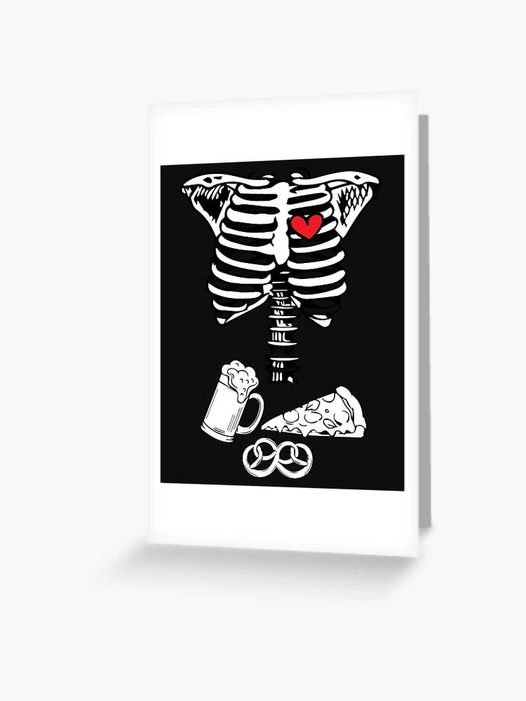 Skeleton ribcage Halloween Greeting Card by tarek25