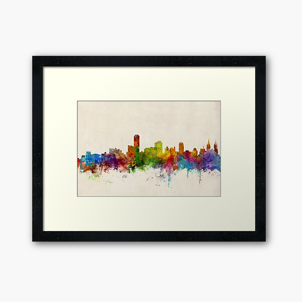 Item preview, Adelaide Australia Skyline designed and sold by ArtPrints.
