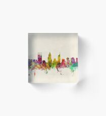 Perth Australia Skyline Acrylic Block