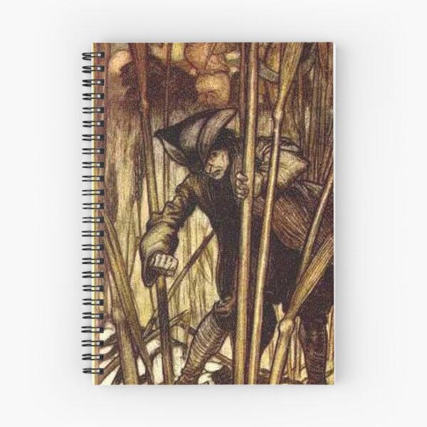 Item preview, Ichabod Crane searches through the reeds - Arthur Rackham designed and sold by Vintage Designs +.
