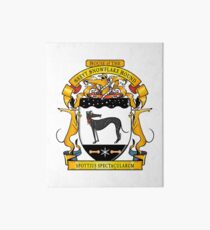 Greyhound Heraldry: Greyt Snowflake Hound Art Board