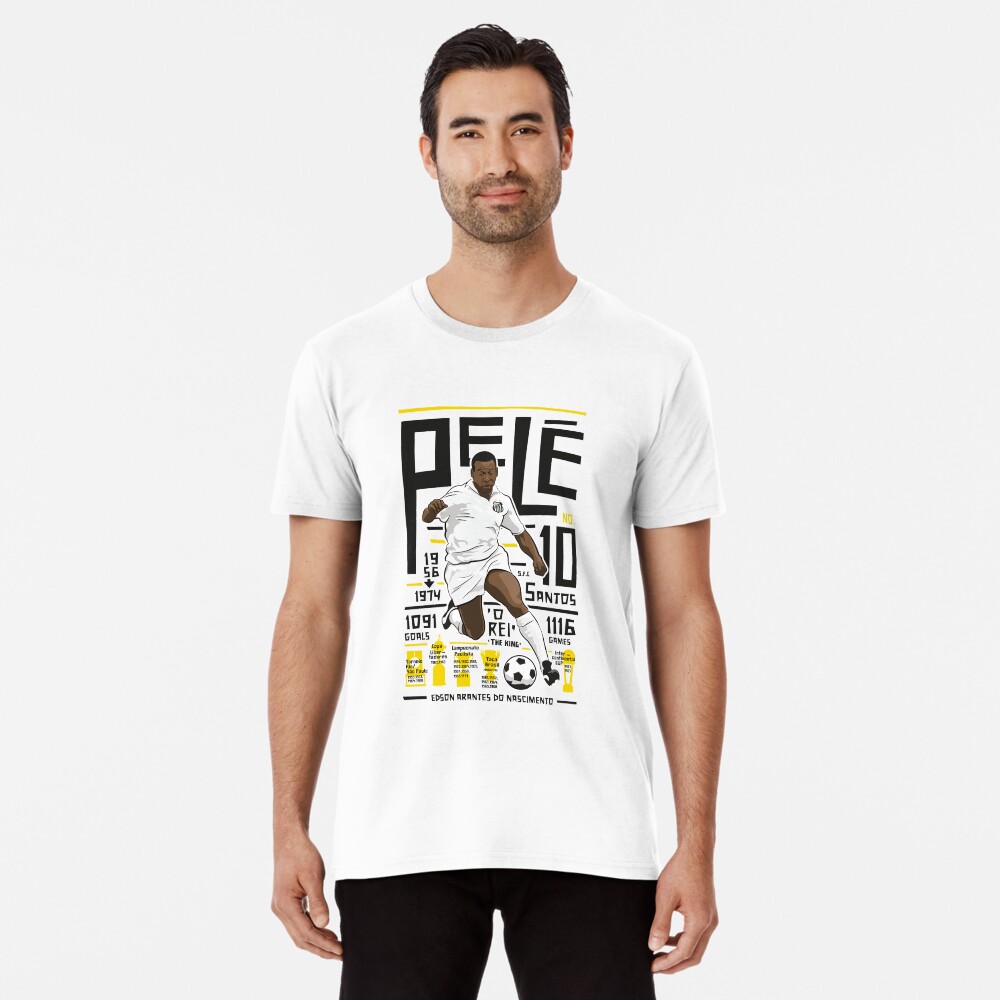 "Pelé Santos FC" Tshirt by Kierancdesign Redbubble