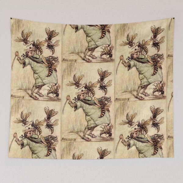 Item preview, Attacked by giant Wasps - Arthur Rackham designed and sold by Vintage Designs +.