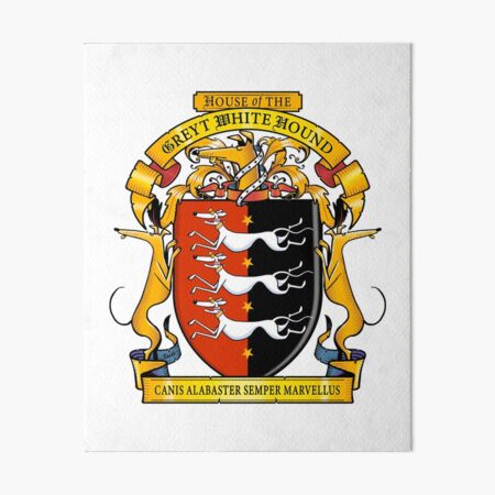 Aperçu de l'œuvre Greyhound Heraldry: Greyt White Hound créée et vendue par RichSkipworth.