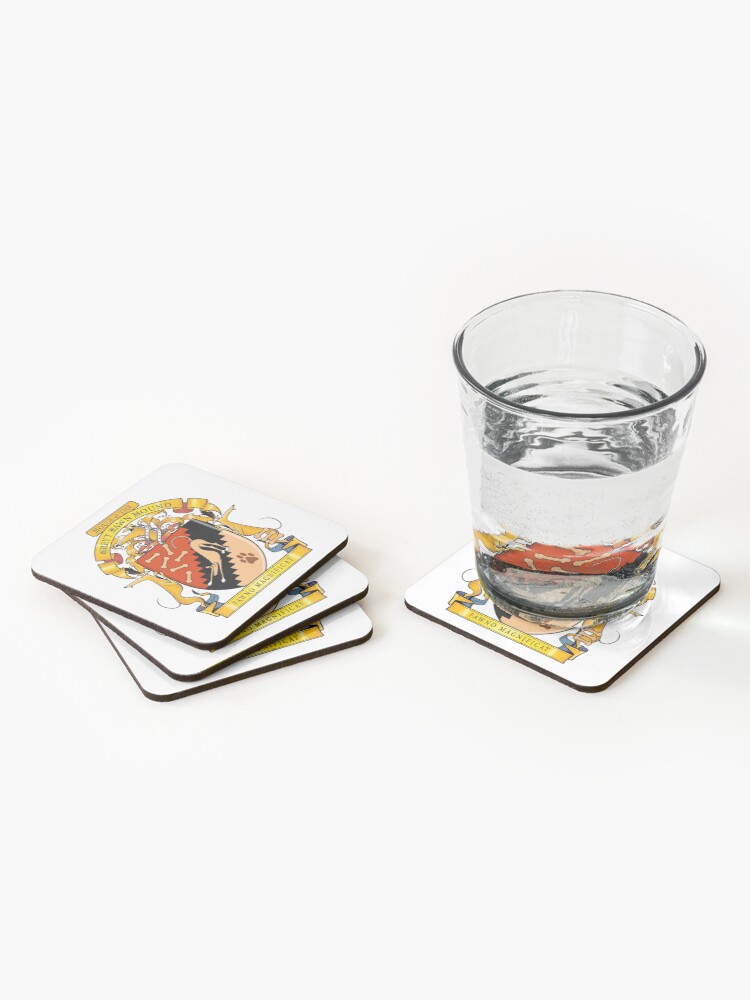 Alternate view of Greyhound Heraldry: Greyt Fawn Hound Coasters (Set of 4)