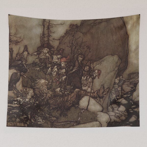 Item preview, Ripp van Winkle asleep - Arthur Rackham designed and sold by Vintage Designs +.