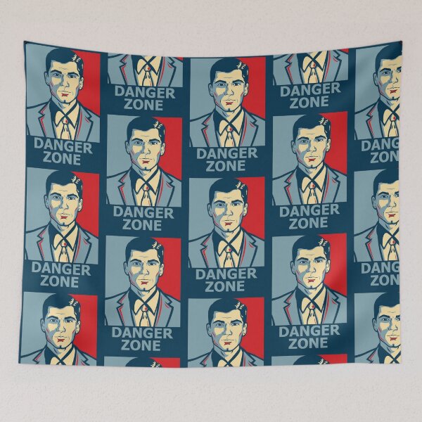 Item preview, Sterling Archer Danger Zone Shirt Poster Sticker designed and sold by cerealekilleuse.