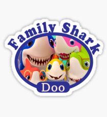 Familie Shark doo doo doo für Kinder und Baby Geschenk Sticker