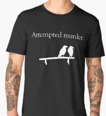Attempted Murder (White design) Men's Premium T-Shirt