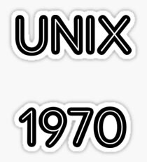 UNIX 1970 Sticker