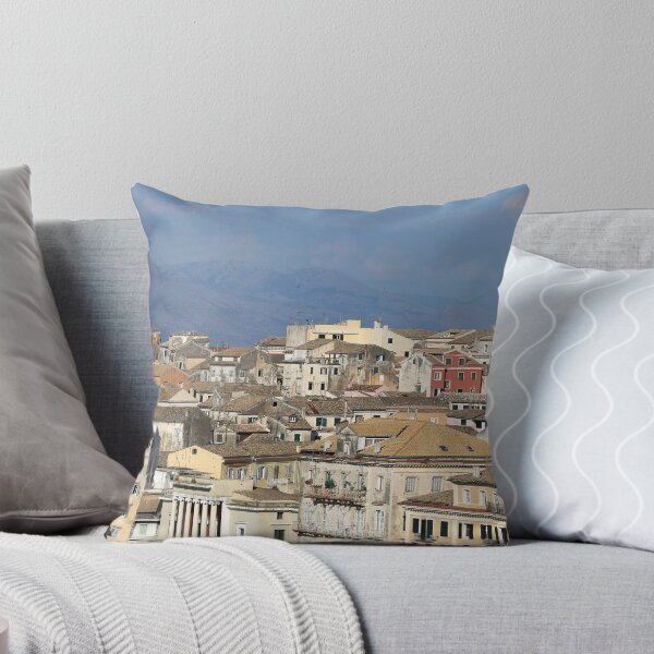 Item preview, Corfu town old buildings cityscape designed and sold by goceris.