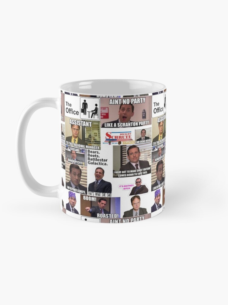 Alternate view of The Office US Montage, Dwighst Schute, Michael Scott, Gifts, Collage Mug