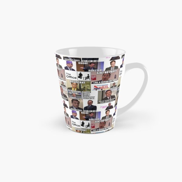 The Office US Montage, Dwighst Schute, Michael Scott, Gifts, Collage Tall Mug