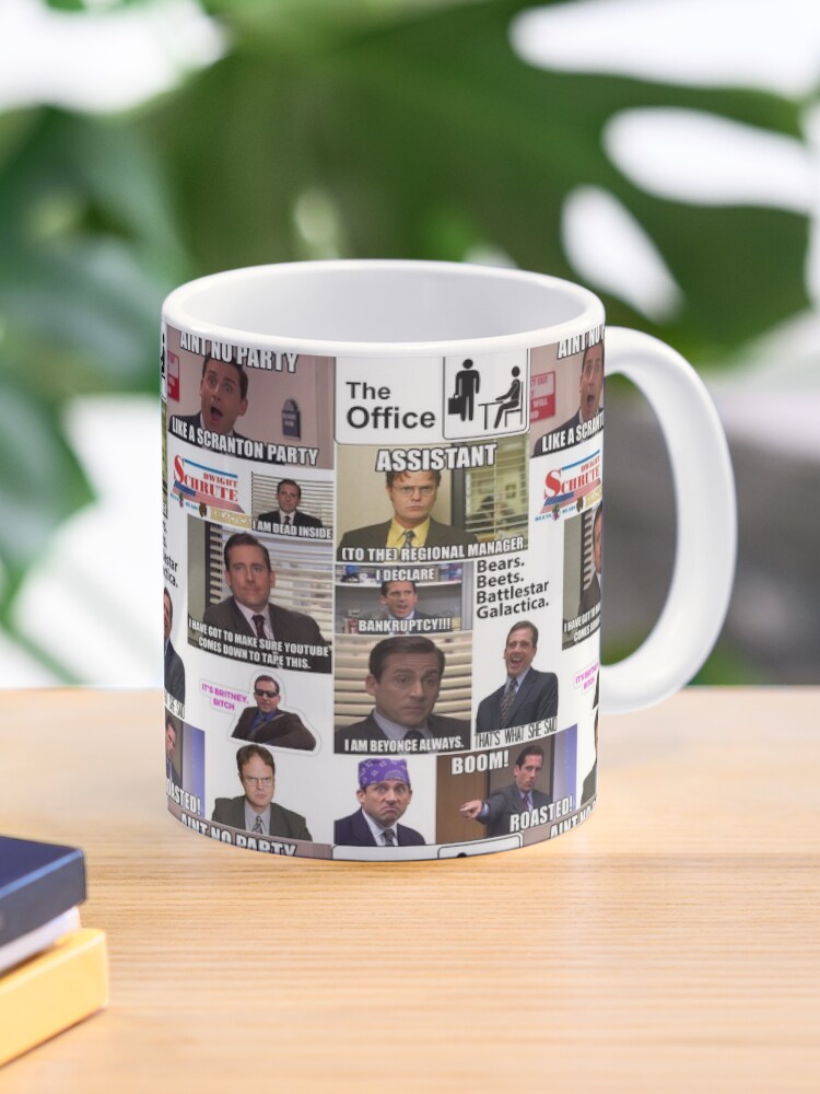 The Office US Montage, Dwighst Schute, Michael Scott, Gifts, Collage  Coffee Mug for Sale by Willow Days