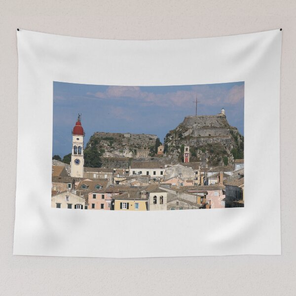 Item preview, St. Spiridon church and old fortress Corfu town designed and sold by goceris.