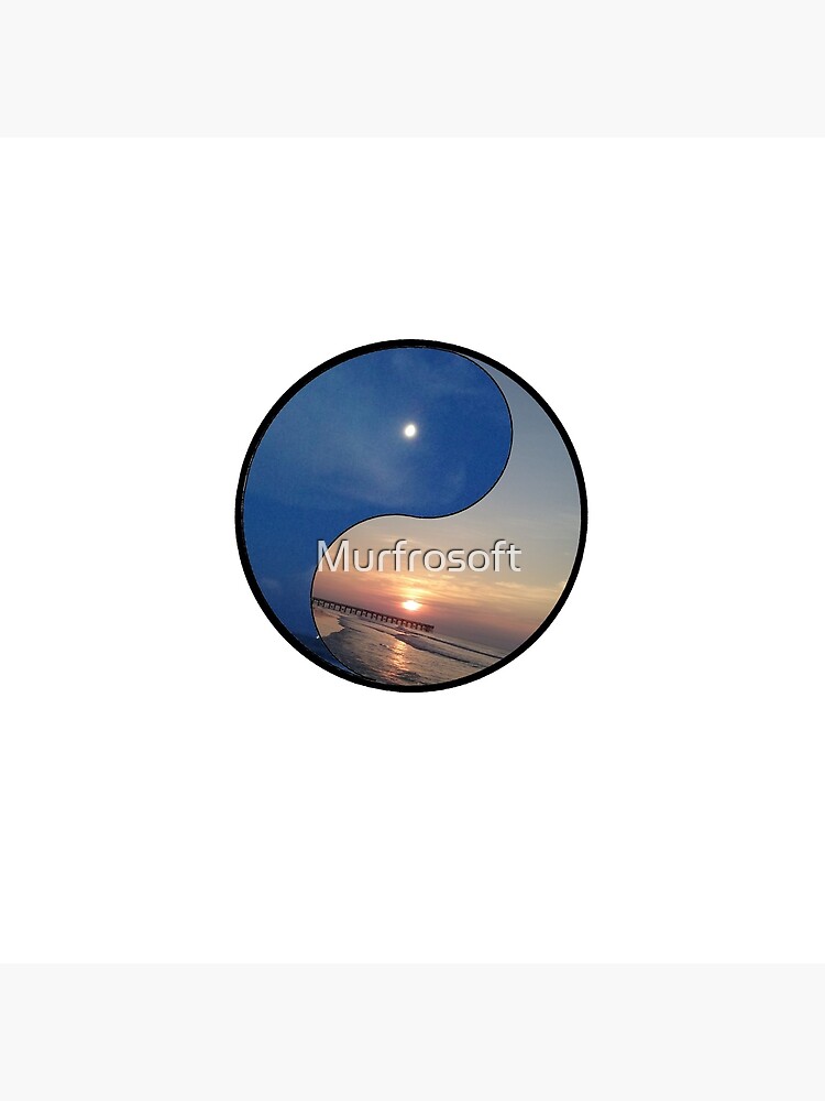 Yin Yang Sunrise Sunset Poster For Sale By Murfrosoft Redbubble