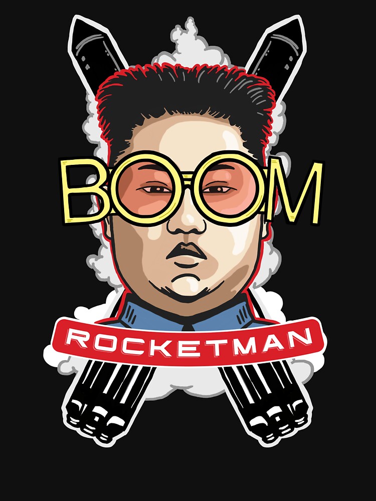 Rocketman Kim Jong Un Boom Elton John by DOODL