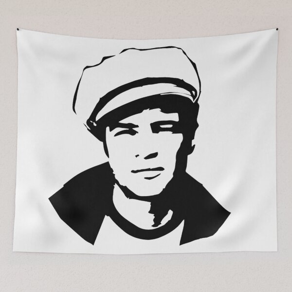 Item preview, Look like Marlon the coolest kid in cinema history Portrait of Marlon Brando the Legendary Actor and Icon, Gifts for you in 2023 from MONOFACES designed and sold by MONOFACES.