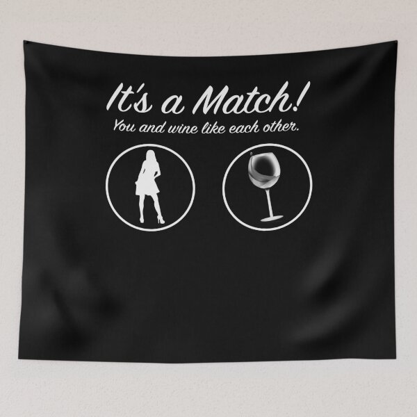 Item preview, Wine Gift It's A Match You & Wine Like Each Other designed and sold by shoppzee.