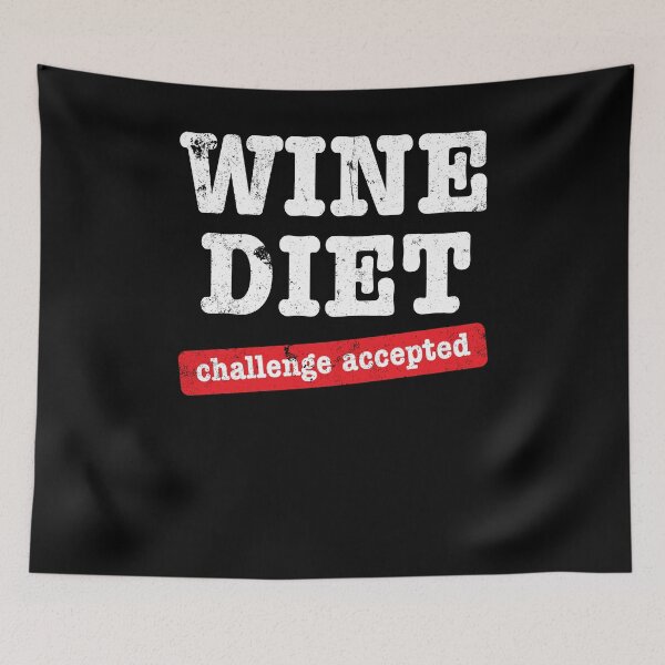 Item preview, Wine Gift Wine Diet Challenge Accepted designed and sold by shoppzee.