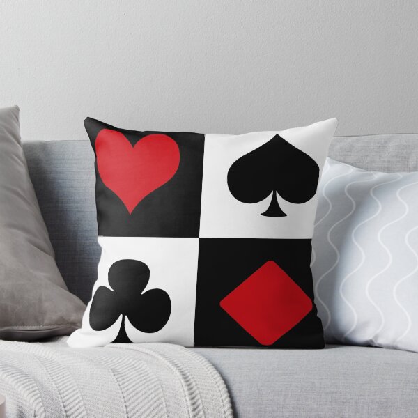 Playing card Throw Pillow