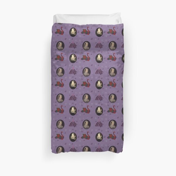 Mary Queen of Scots on purple Duvet Cover