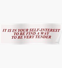 jenny holzer - very tender Poster
