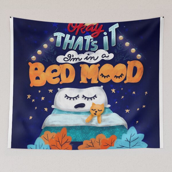 Item preview, Bed Mood Pun designed and sold by oppositedge.
