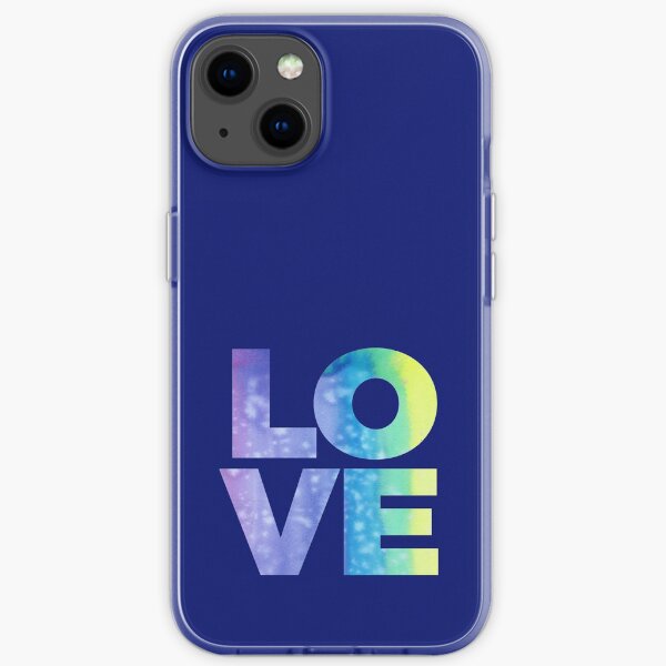LOVE (Jewel Color Palette) iPhone Soft Case