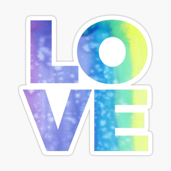 LOVE (Jewel Color Palette) Sticker