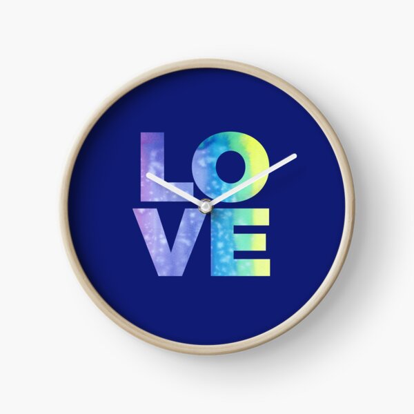 LOVE (Jewel Color Palette) Clock
