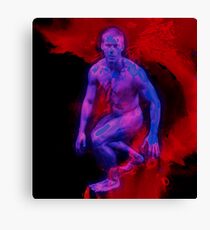He was formed in the flaming cosmos Canvas Print