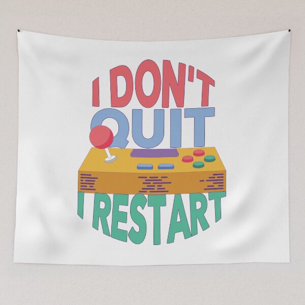 Item preview, I Don't Quit I Restart Video Gamer designed and sold by yourgiftshoppe.