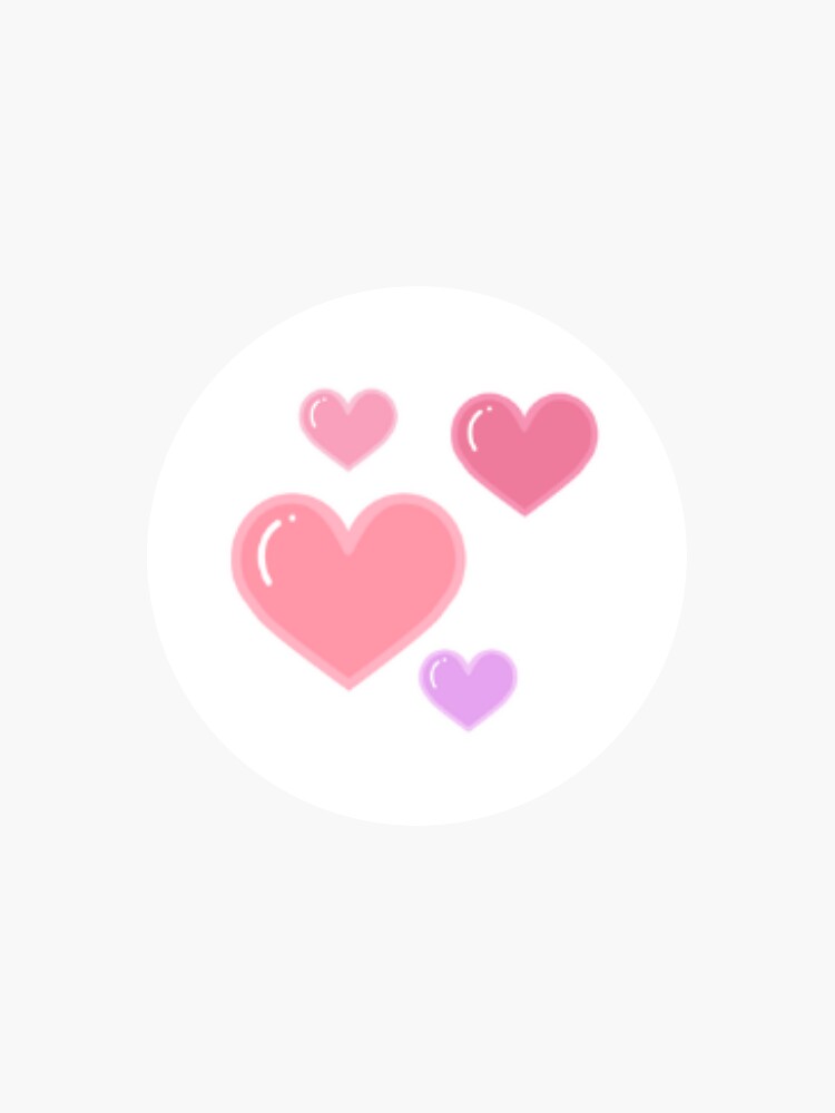 "Little Pink Love Hearts Sticker" Sticker for Sale by TheKitch Redbubble