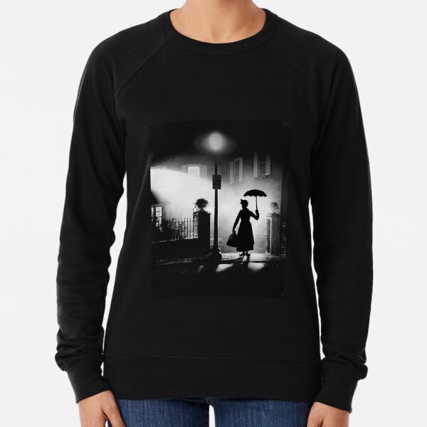 The Power of Poppins Compels You Black & White Lightweight Sweatshirt