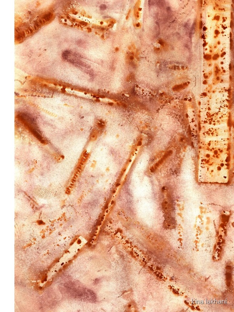 Thumbnail 4 of 4, iPhone Case, Pink Rust Abstract designed and sold by kinalakh.
