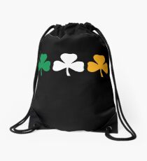 Ireland Shamrock Flag Drawstring Bag